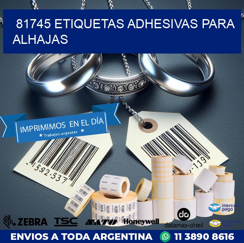 81745 ETIQUETAS ADHESIVAS PARA ALHAJAS