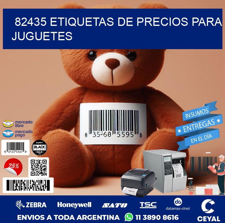 82435 ETIQUETAS DE PRECIOS PARA JUGUETES
