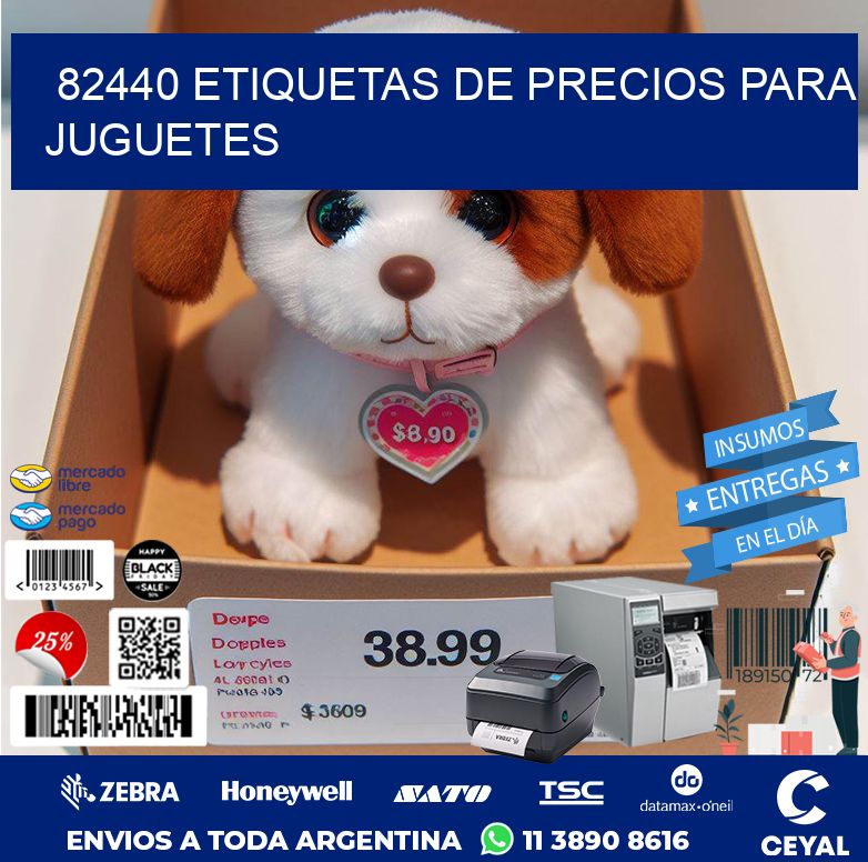 82440 ETIQUETAS DE PRECIOS PARA JUGUETES