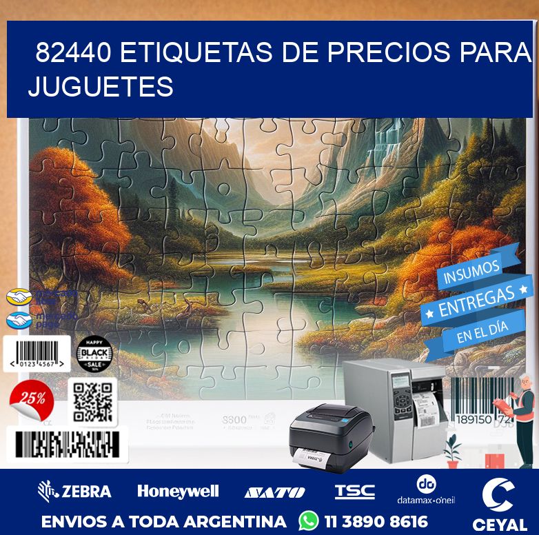 82440 ETIQUETAS DE PRECIOS PARA JUGUETES