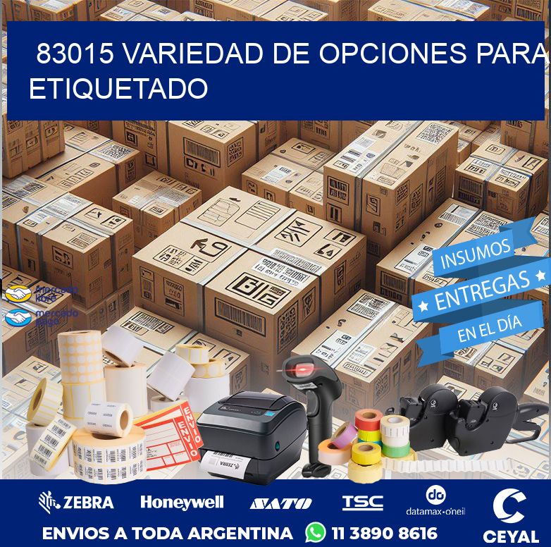 83015 VARIEDAD DE OPCIONES PARA ETIQUETADO