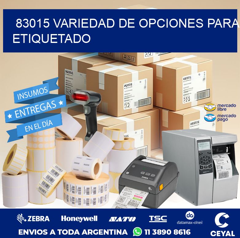83015 VARIEDAD DE OPCIONES PARA ETIQUETADO