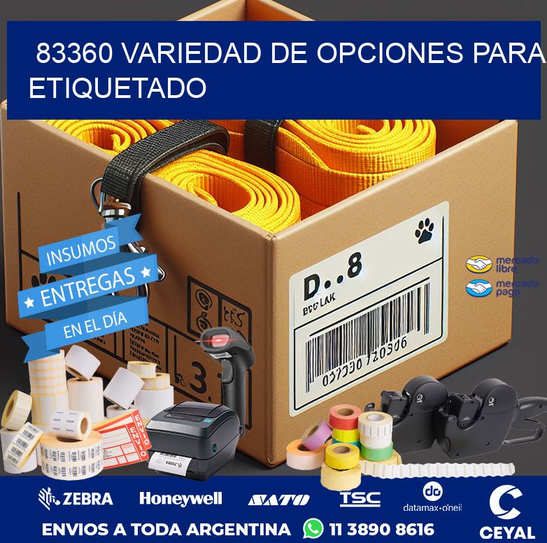 83360 VARIEDAD DE OPCIONES PARA ETIQUETADO