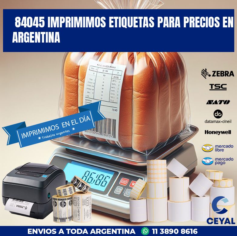 84045 IMPRIMIMOS ETIQUETAS PARA PRECIOS EN ARGENTINA