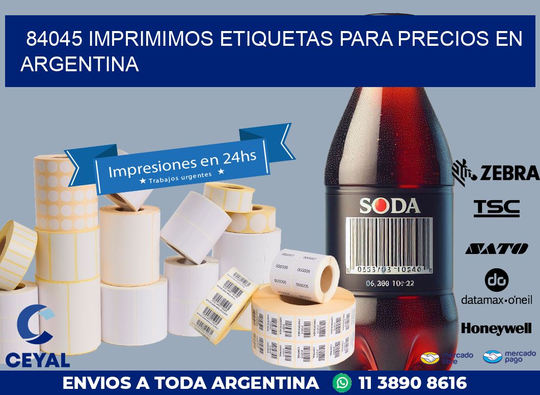 84045 IMPRIMIMOS ETIQUETAS PARA PRECIOS EN ARGENTINA