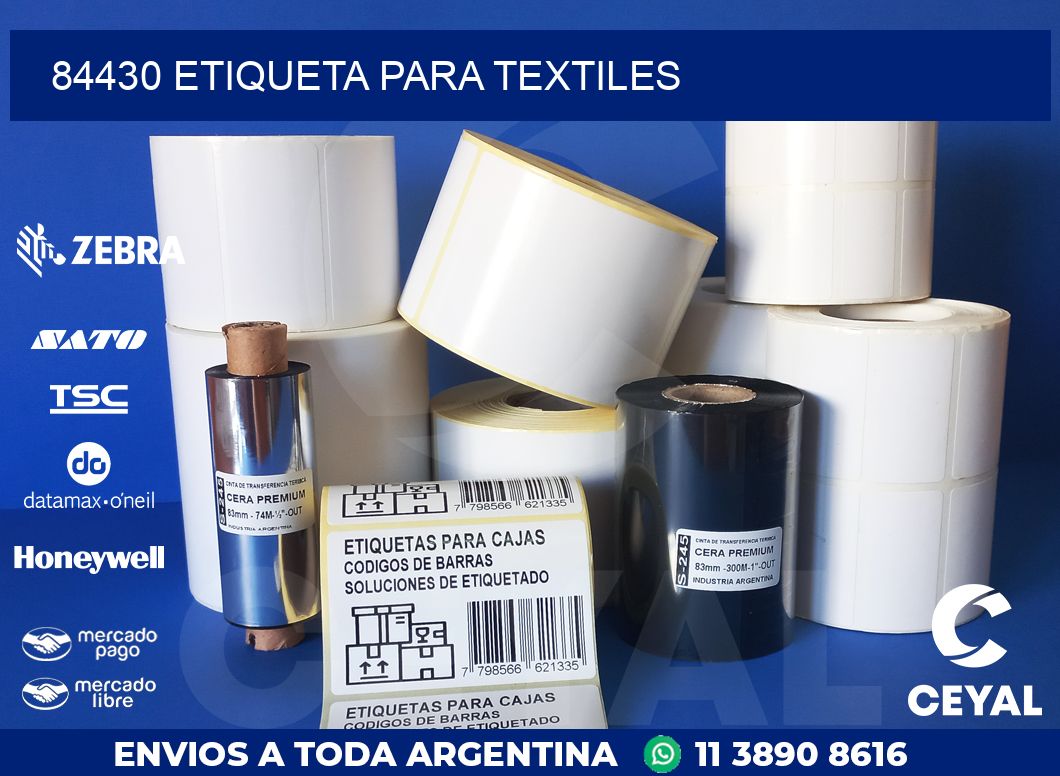 84430 ETIQUETA PARA TEXTILES