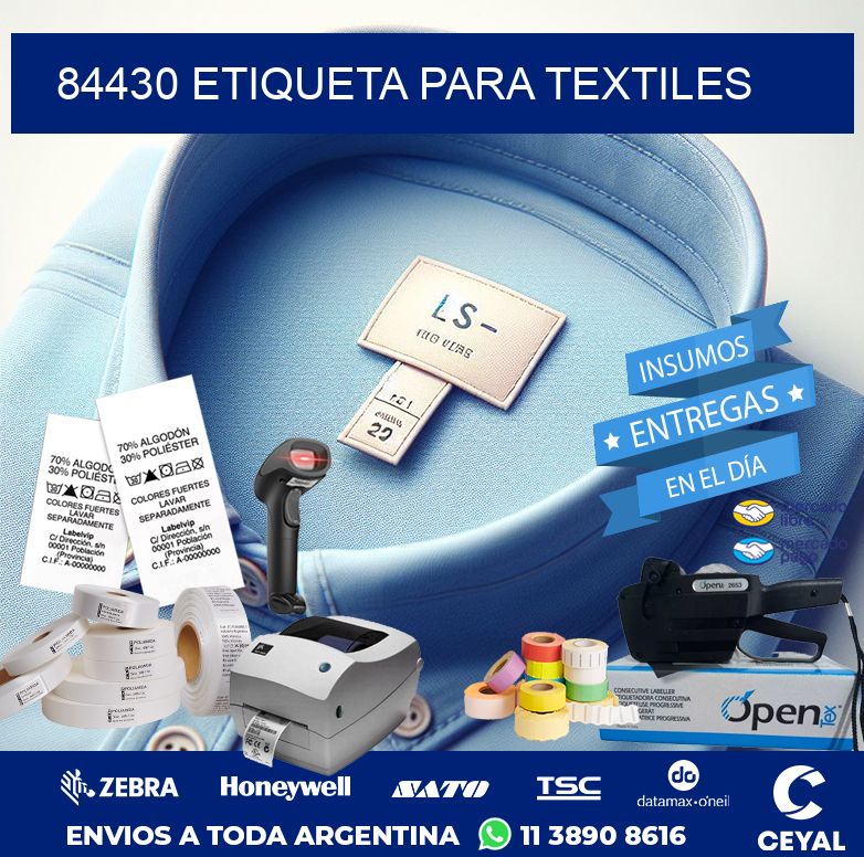84430 ETIQUETA PARA TEXTILES