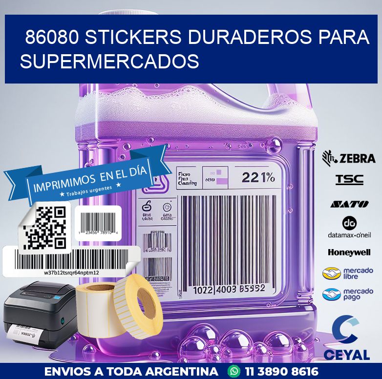 86080 STICKERS DURADEROS PARA SUPERMERCADOS