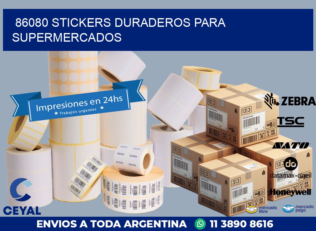 86080 STICKERS DURADEROS PARA SUPERMERCADOS