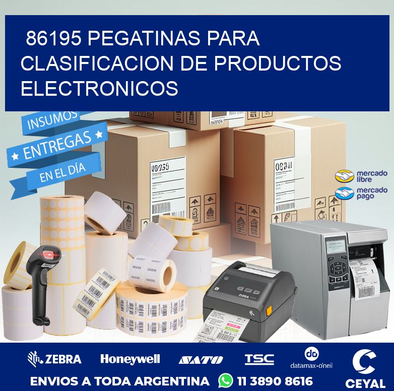 86195 PEGATINAS PARA CLASIFICACION DE PRODUCTOS ELECTRONICOS