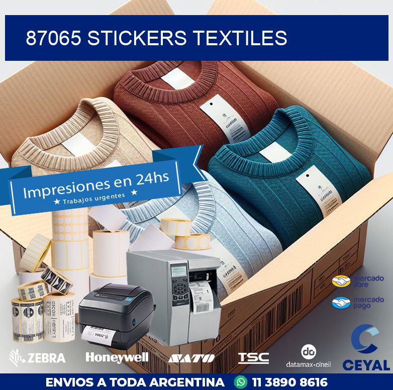 87065 STICKERS TEXTILES