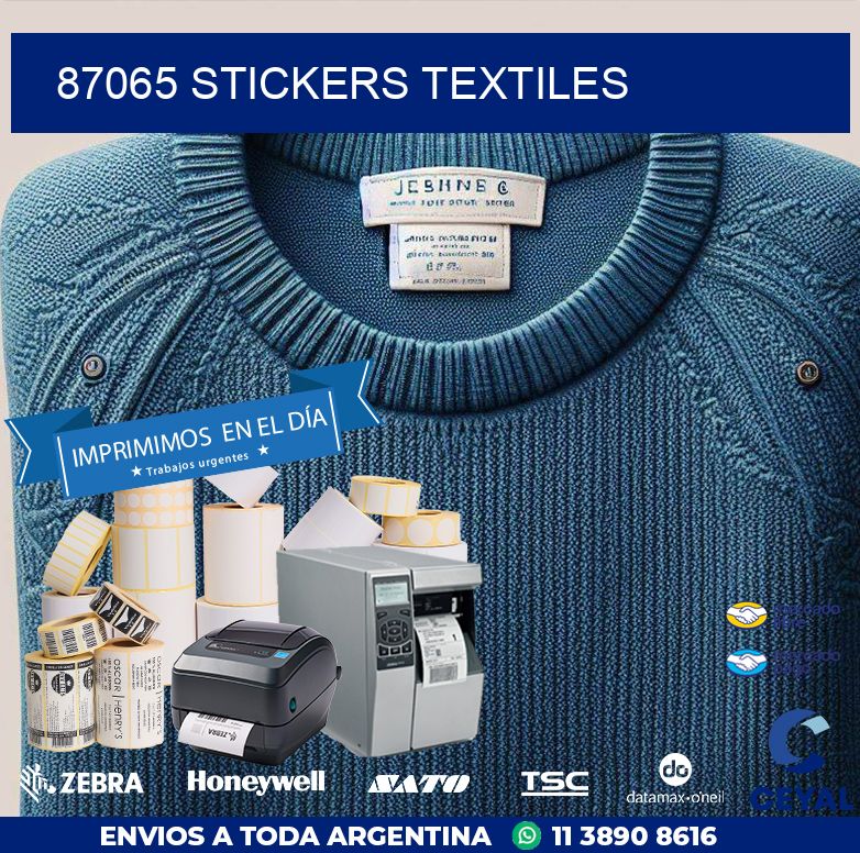 87065 STICKERS TEXTILES