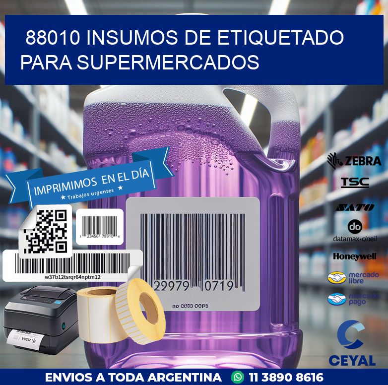 88010 INSUMOS DE ETIQUETADO PARA SUPERMERCADOS