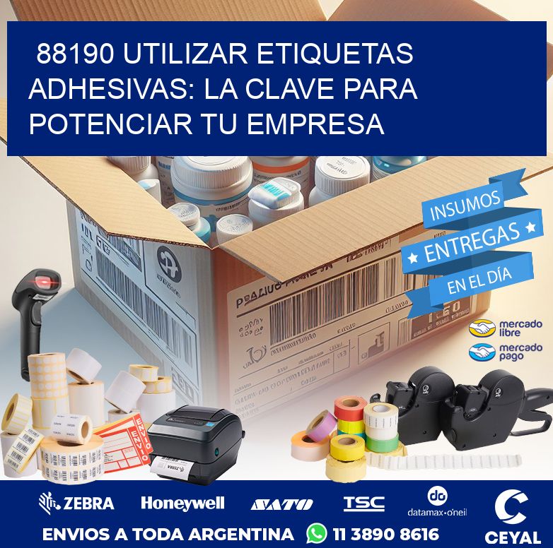 88190 UTILIZAR ETIQUETAS ADHESIVAS: LA CLAVE PARA POTENCIAR TU EMPRESA