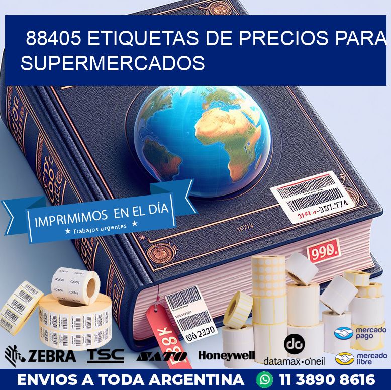 88405 ETIQUETAS DE PRECIOS PARA SUPERMERCADOS
