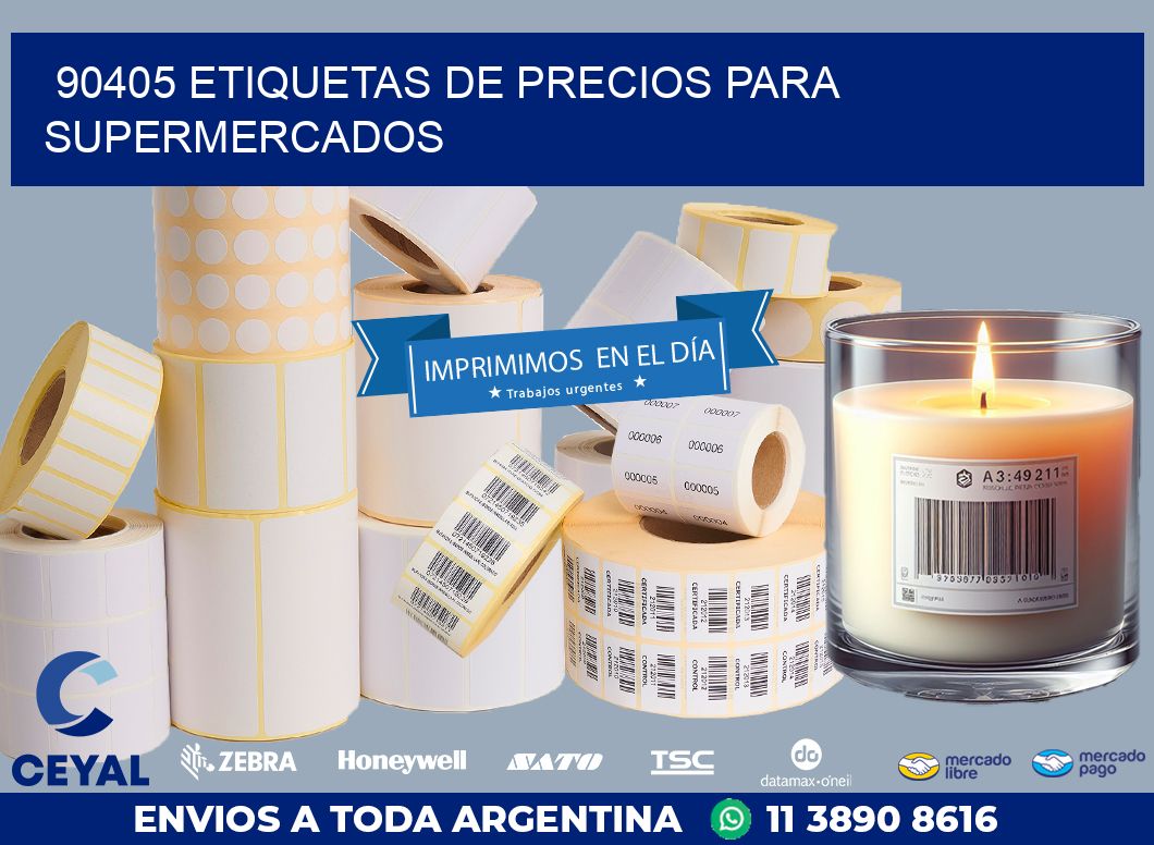 90405 ETIQUETAS DE PRECIOS PARA SUPERMERCADOS