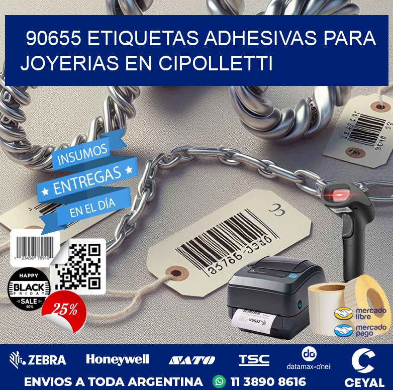 90655 ETIQUETAS ADHESIVAS PARA JOYERIAS EN CIPOLLETTI