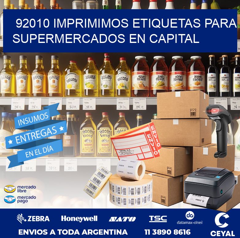 92010 IMPRIMIMOS ETIQUETAS PARA SUPERMERCADOS EN CAPITAL