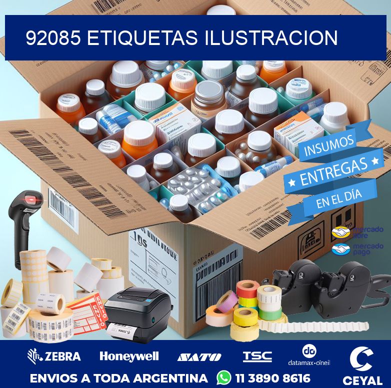 92085 ETIQUETAS ILUSTRACION