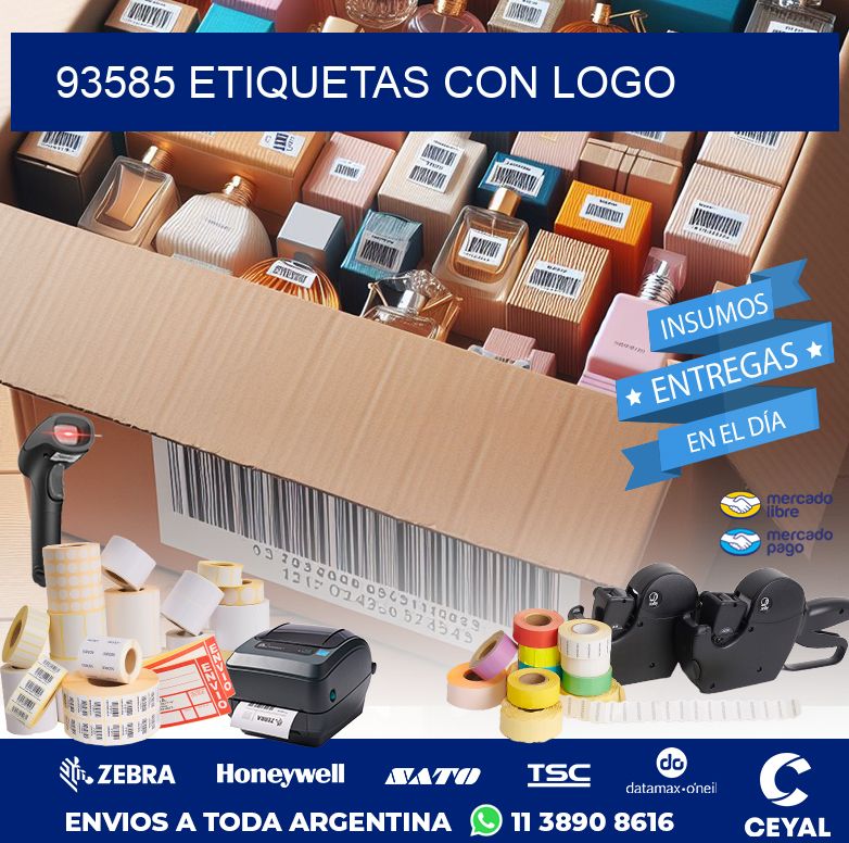 93585 ETIQUETAS CON LOGO
