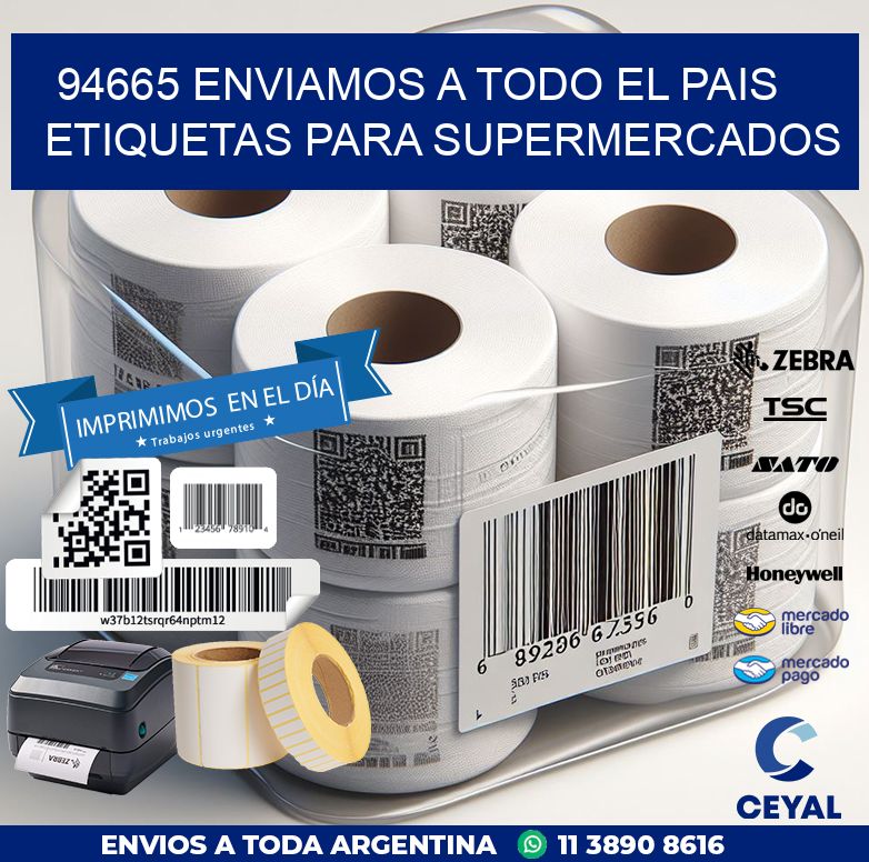 94665 ENVIAMOS A TODO EL PAIS ETIQUETAS PARA SUPERMERCADOS