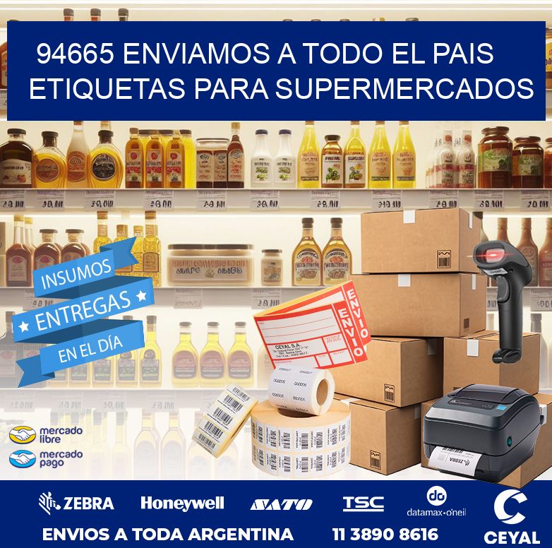 94665 ENVIAMOS A TODO EL PAIS ETIQUETAS PARA SUPERMERCADOS