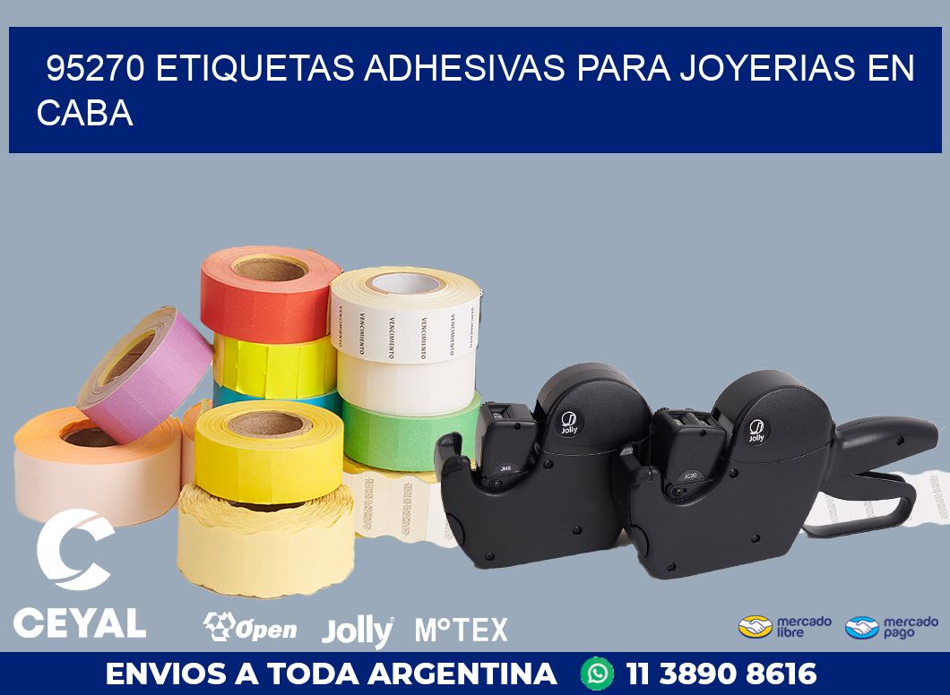 95270 ETIQUETAS ADHESIVAS PARA JOYERIAS EN CABA