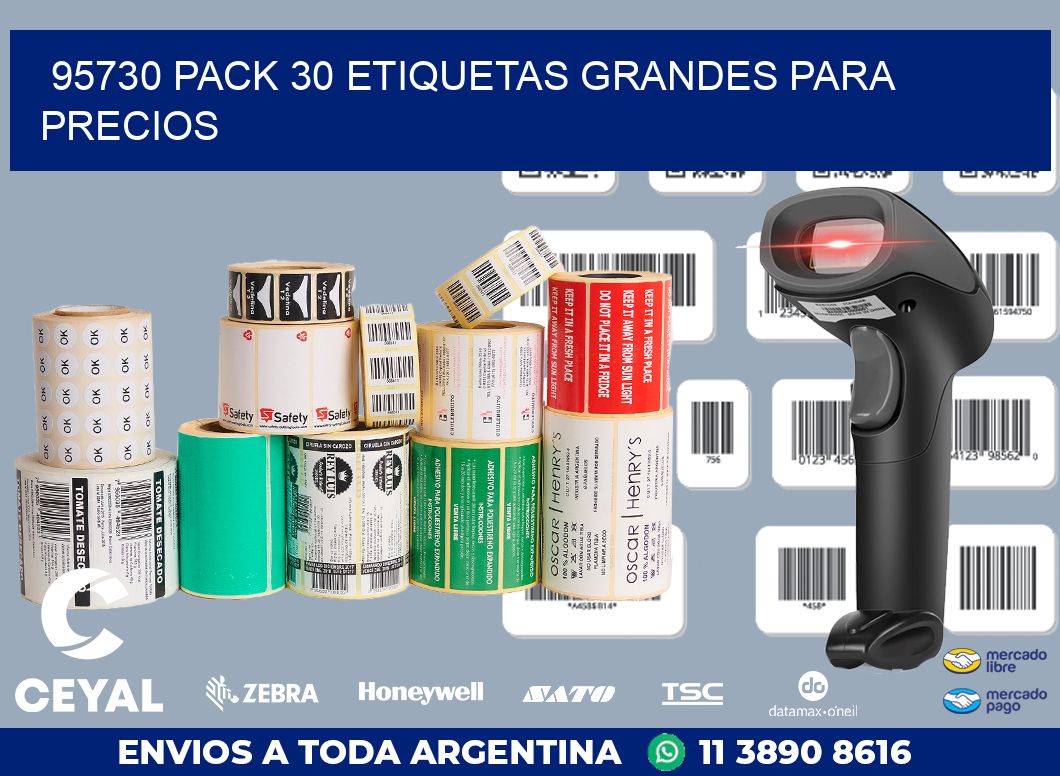 95730 PACK 30 ETIQUETAS GRANDES PARA PRECIOS