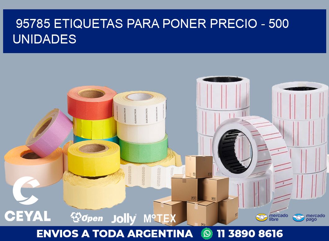 95785 ETIQUETAS PARA PONER PRECIO - 500 UNIDADES