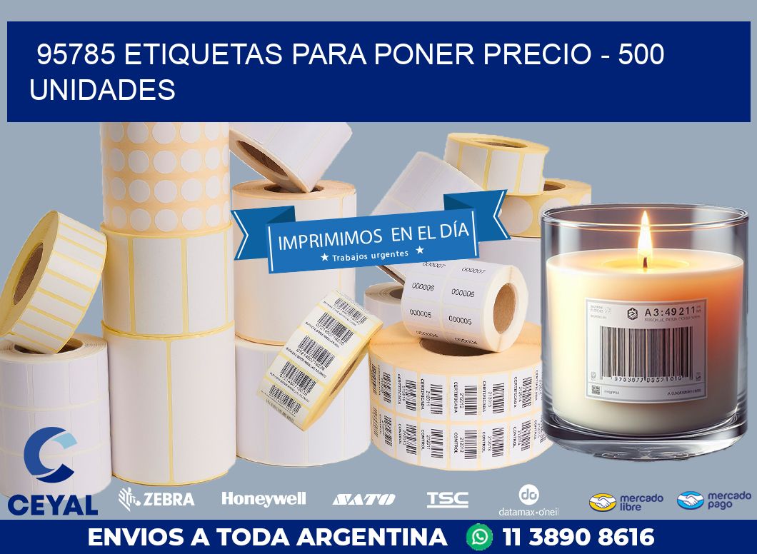 95785 ETIQUETAS PARA PONER PRECIO – 500 UNIDADES