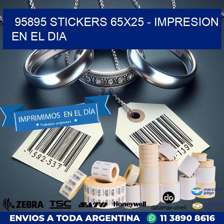 95895 STICKERS 65x25 - IMPRESION EN EL DIA