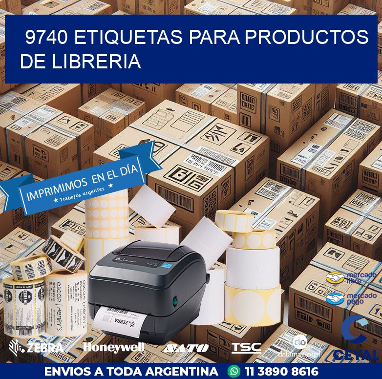 9740 ETIQUETAS PARA PRODUCTOS DE LIBRERIA