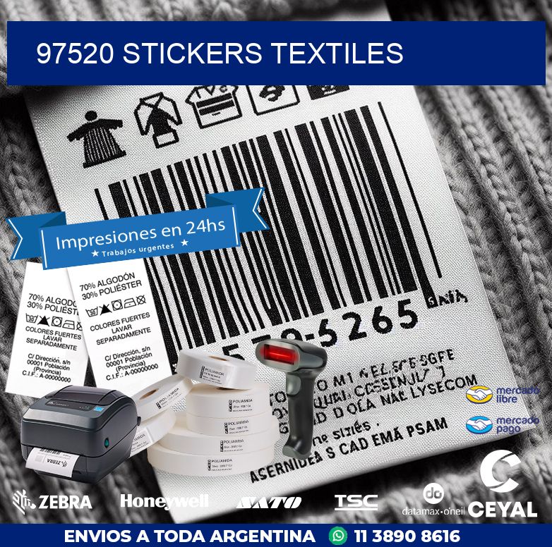 97520 STICKERS TEXTILES