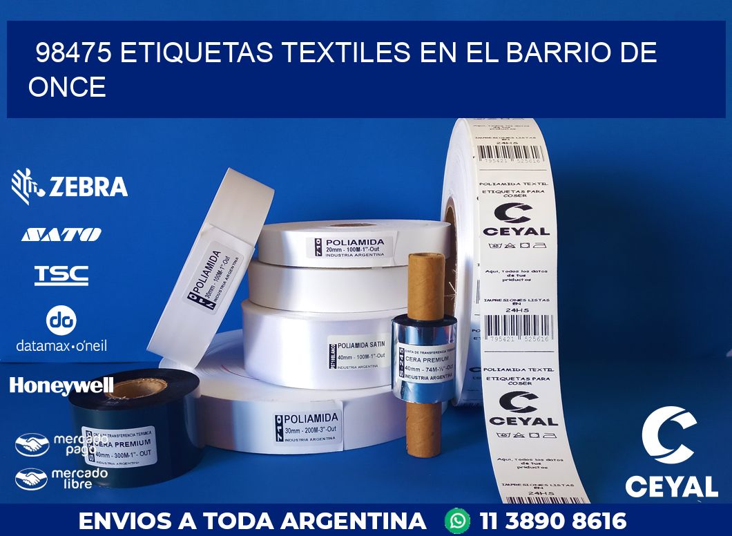 98475 ETIQUETAS TEXTILES EN EL BARRIO DE ONCE