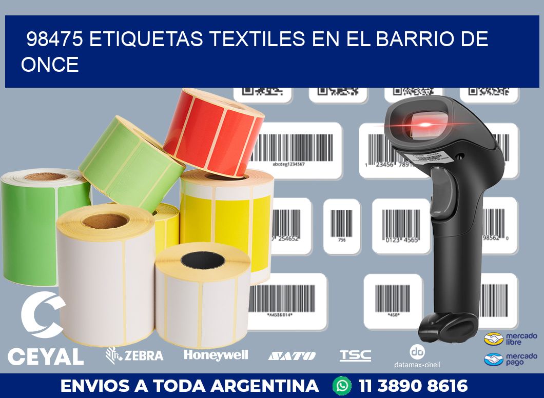 98475 ETIQUETAS TEXTILES EN EL BARRIO DE ONCE
