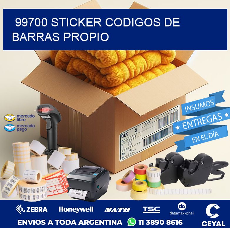 99700 STICKER CODIGOS DE BARRAS PROPIO