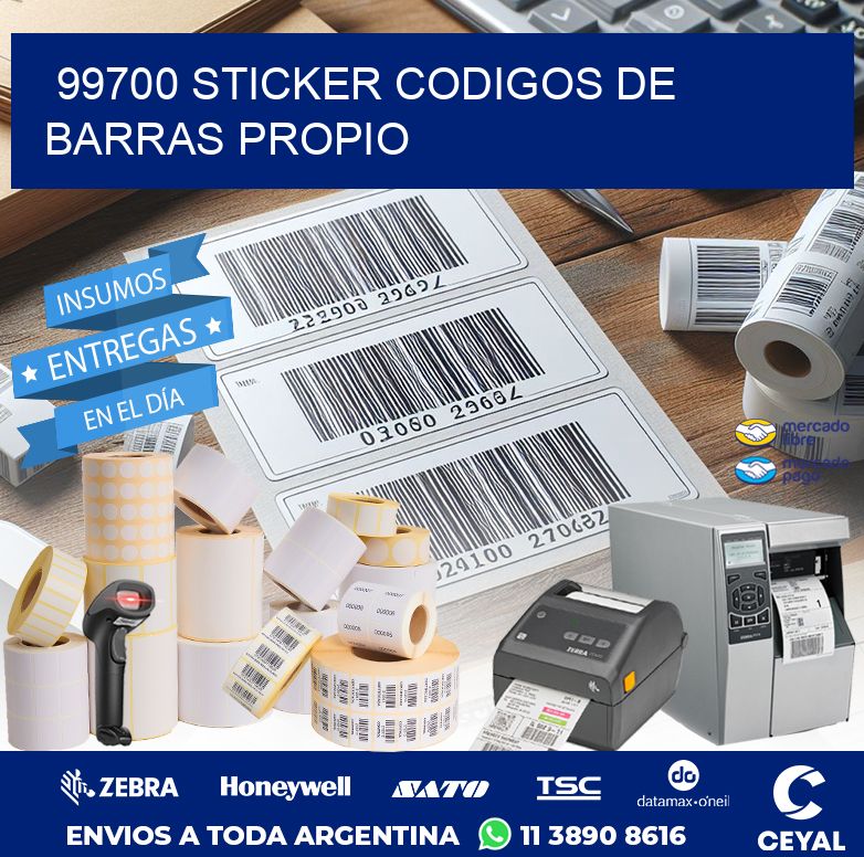 99700 STICKER CODIGOS DE BARRAS PROPIO