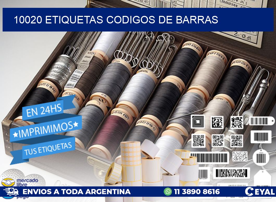 10020 etiquetas codigos de barras