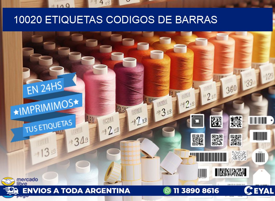 10020 etiquetas codigos de barras