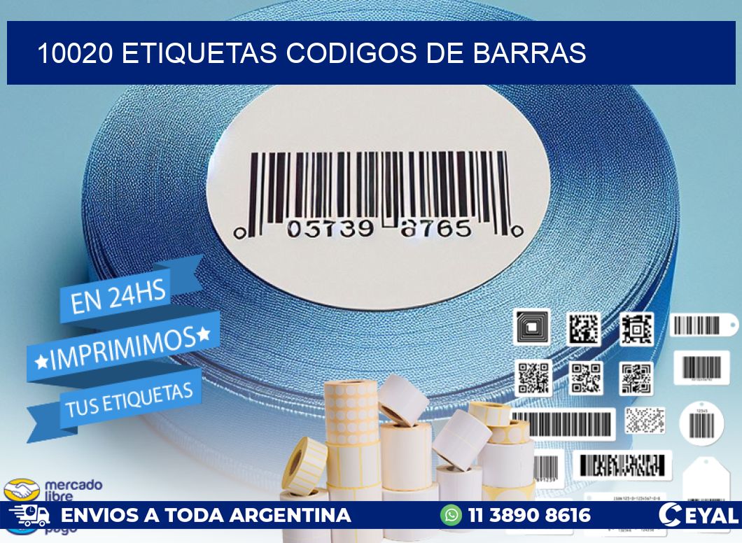 10020 etiquetas codigos de barras