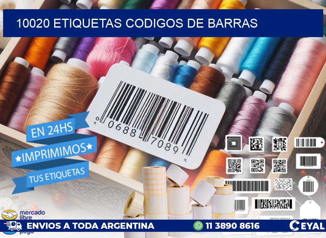10020 etiquetas codigos de barras