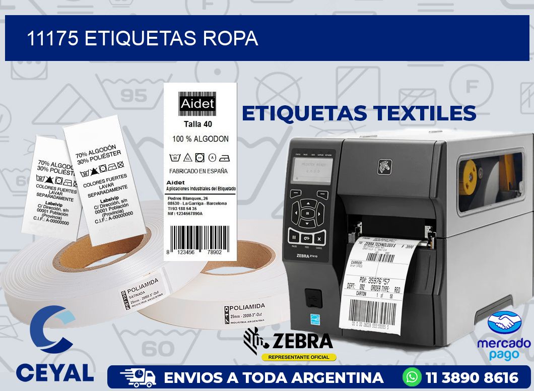 11175 ETIQUETAS ROPA