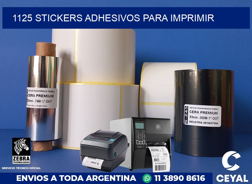 1125 stickers adhesivos para imprimir