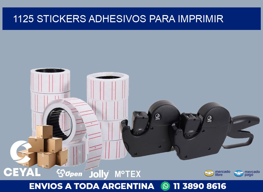 1125 stickers adhesivos para imprimir