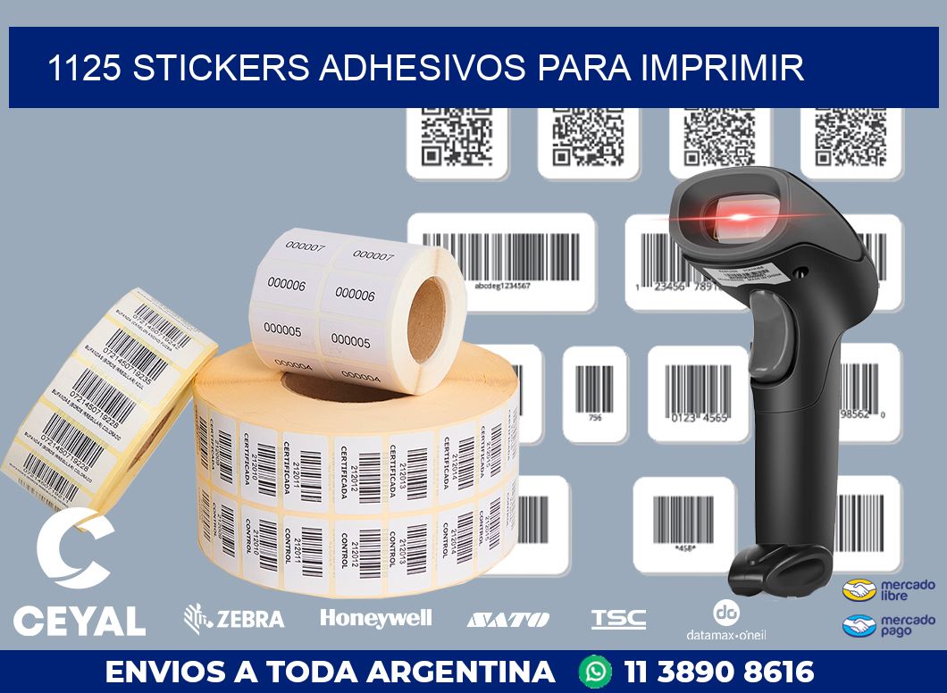 1125 stickers adhesivos para imprimir