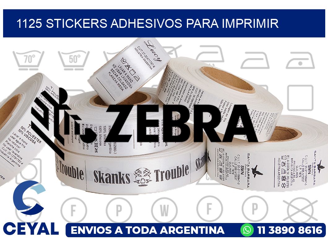 1125 stickers adhesivos para imprimir