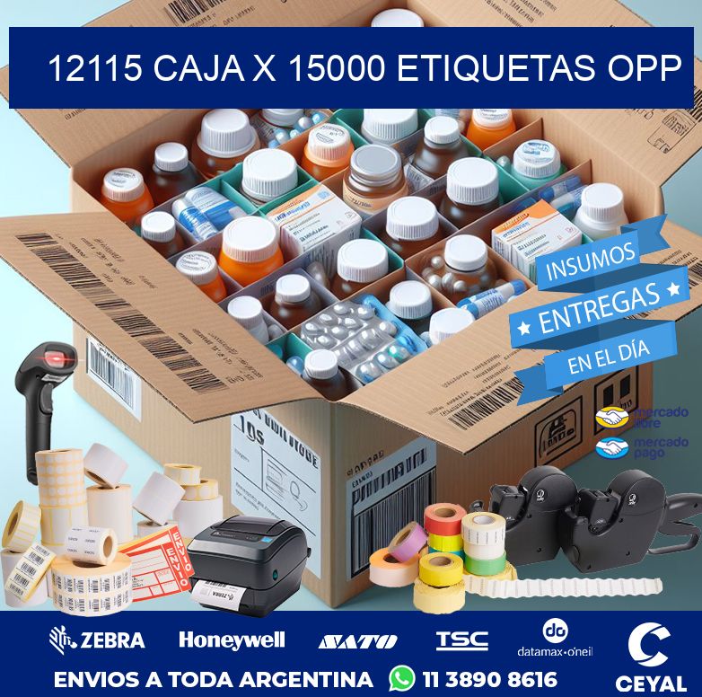 12115 CAJA X 15000 ETIQUETAS OPP