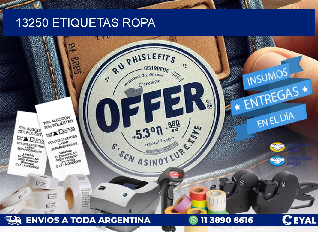 13250 ETIQUETAS ROPA