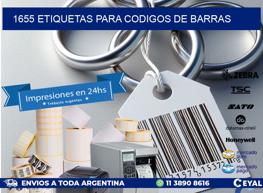 1655 ETIQUETAS PARA CODIGOS DE BARRAS