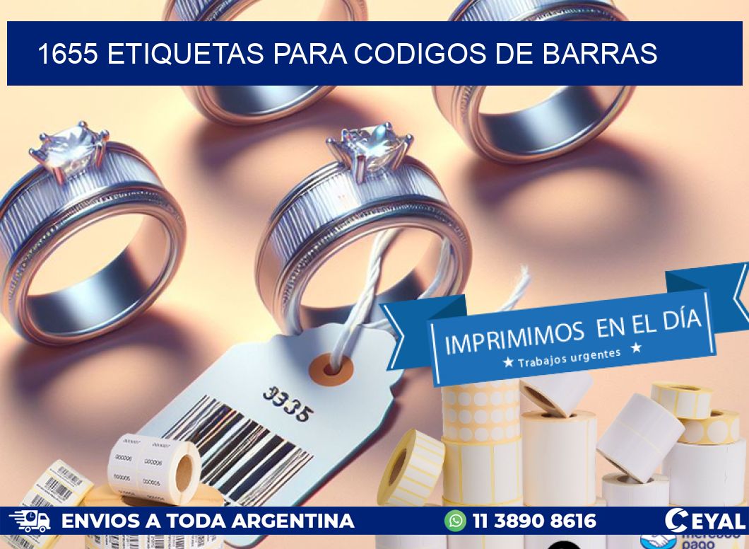 1655 ETIQUETAS PARA CODIGOS DE BARRAS